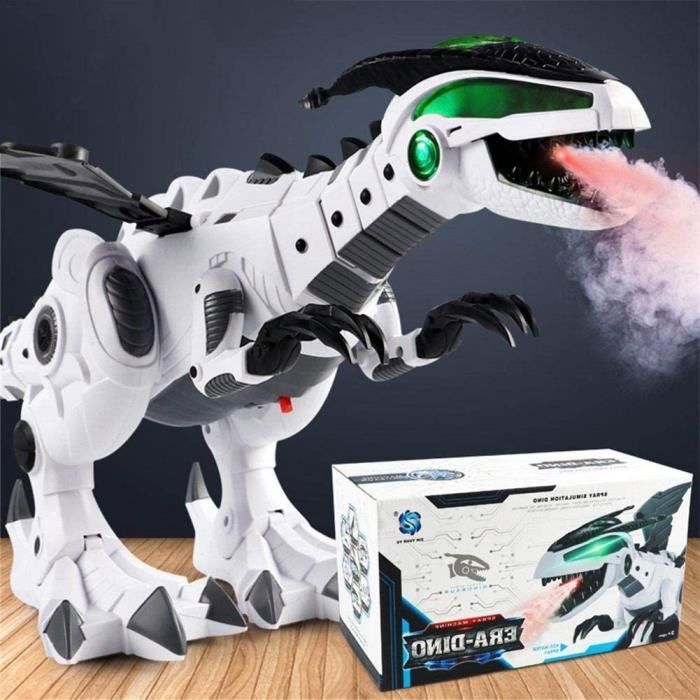 Brume Spray Dinosaure Robot Jouet pour les enfants - Brume Spray Eau de respiration avec lumière verte, blanches de dragon