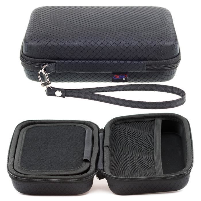 Noir Étui de transport Pour Mappy Maxi E618 Avec compartiment pour accessoires