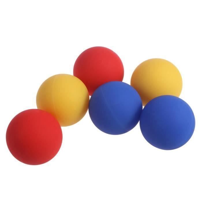 6 pièces boules de crosse de silicone portables durables réutilisables fournitures de BALLON SUISSE - GYM BALL - SWISS BALL