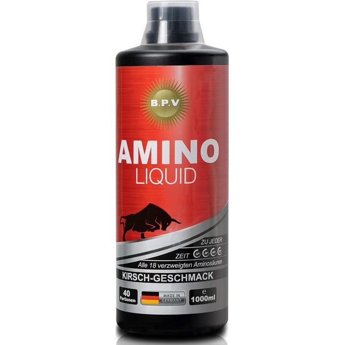 bpv - amino liquid 1000 ml - acides aminés liquides - saveur cerise