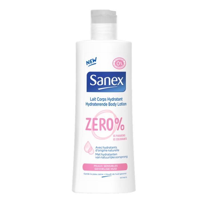 sanex lait corps hydratant zero % peaux sensibles 250ml