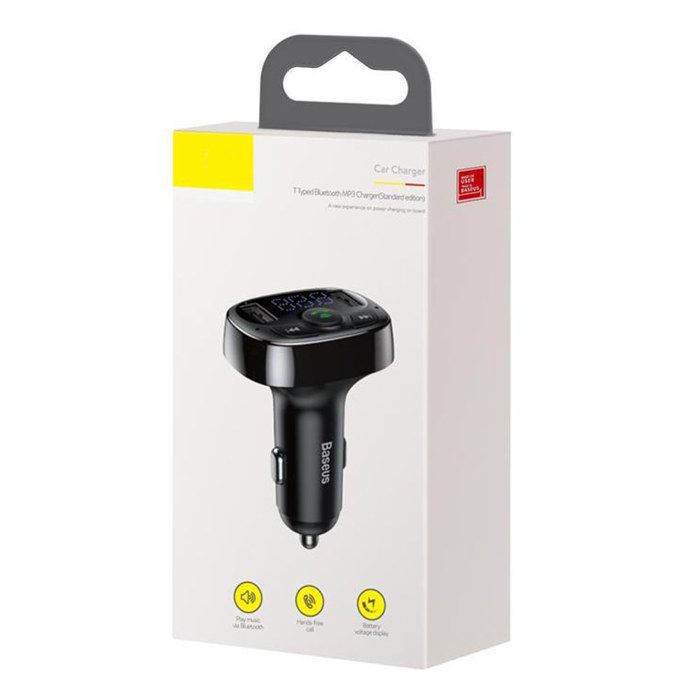 Chargeur de voiture USB Allume Cigare pour téléphone mains libres Transmetteur FM Kit de voiture Bluetooth LCD Lecteur MP3