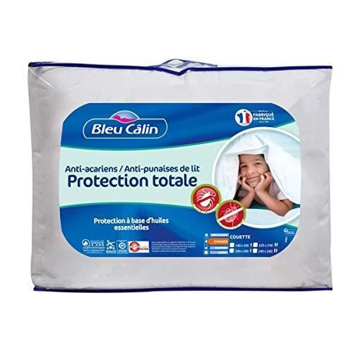 Bleu Câlin Couette 2 Personnes Anti-Acariens, Anti-Punaises de Lit, Greencare Ultra, Blanc, 240x220 cm, KGU40H220 KGU40H2200