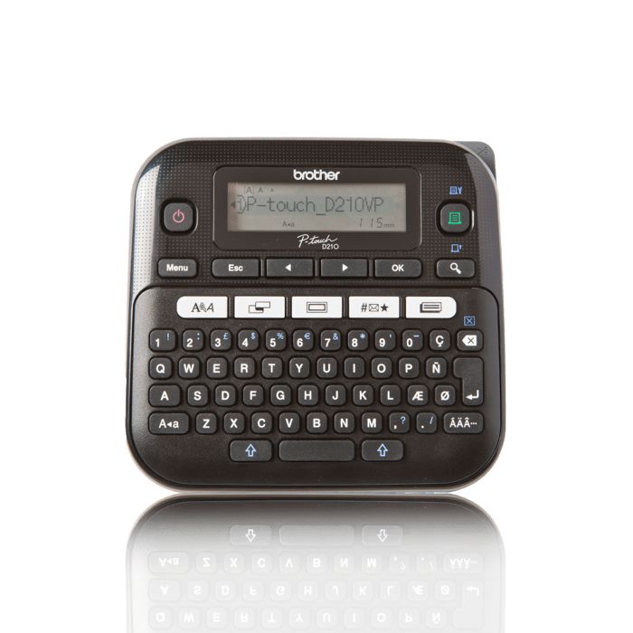 Brother P-Touch PT-D210VP Étiqueteuse monochrome transfert thermique Rouleau (1,2 cm) 180 dpi jusqu'à 20 mm-sec impressi-PTD210VPZG1
