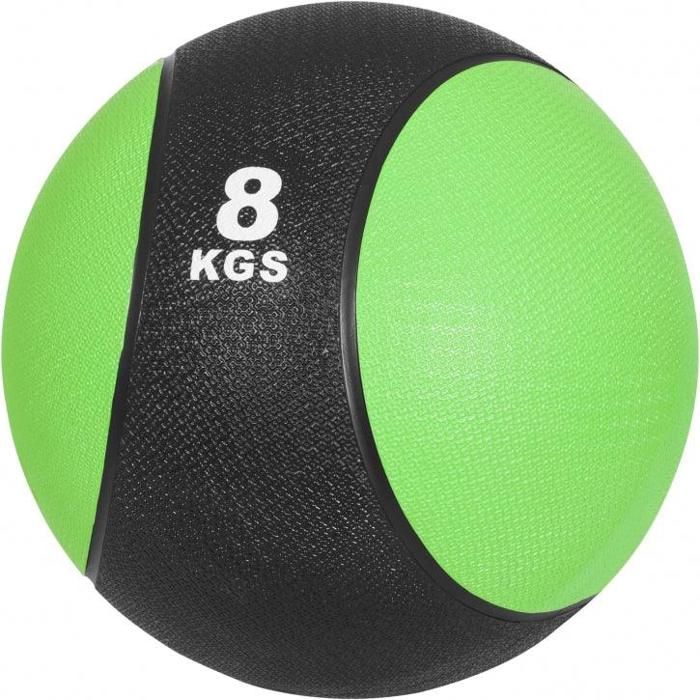 Médecine ball 8kg vert/noir