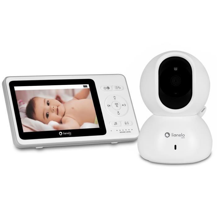 LIONELO CARE Babyline 8.2 babyphone video moniteur, visiophone bébé, caméra et récepteur, mode nuit, capteur de température