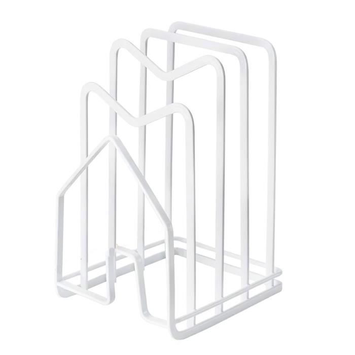 Support de planche à découper Support de rangement pour planche à découper Etagère de rangement de cuisine-blanc