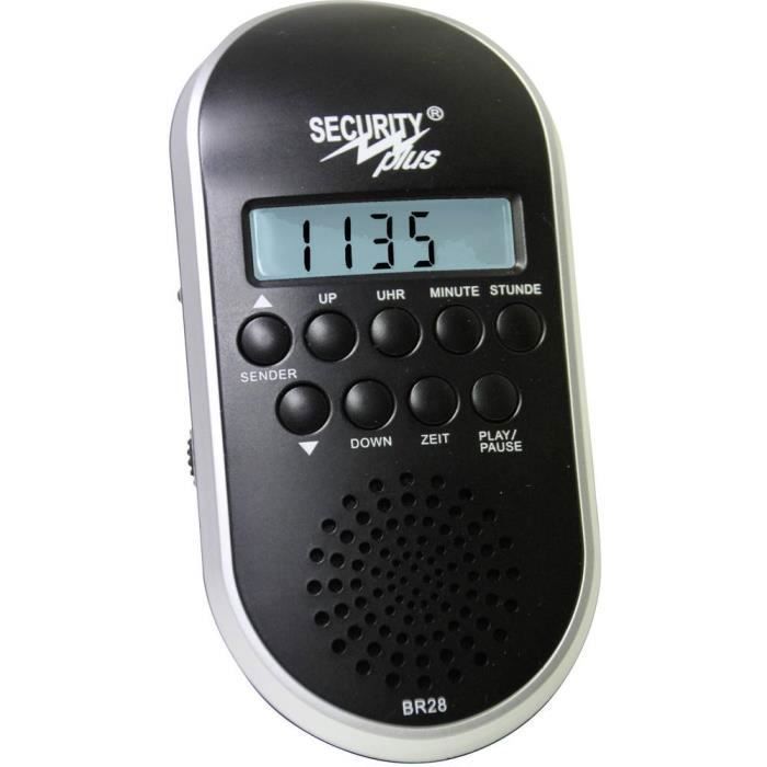 Radio pour vélo Security Plus 14001101 noir,argent 1 pc(s)