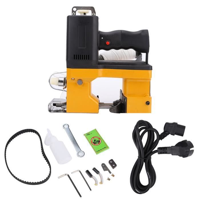 Machine à coudre de sac électrique outil d'emballage de couture de joint portatif en métal prise EU 220V -NIM
