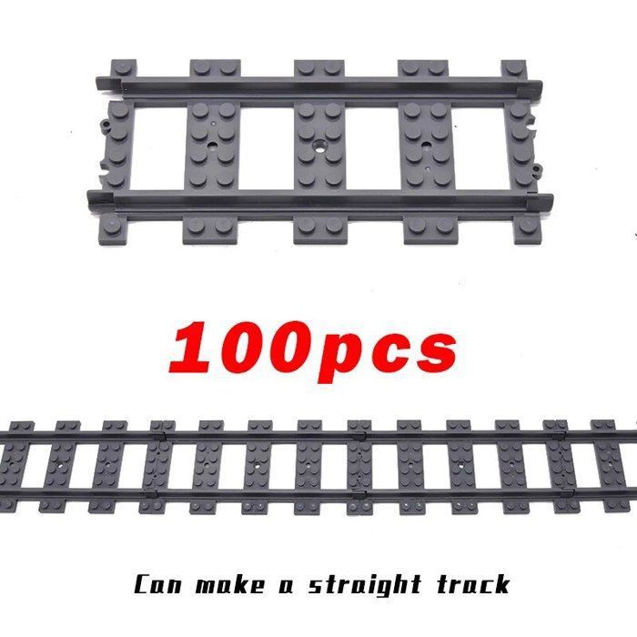 Rails De Chemin De Fer Uniformément Posés Traversant Le Cadre En