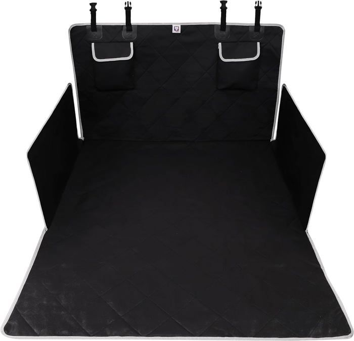 Comparer les prix de Noir Protection Coffre Voiture Chien Housse pour Chien et Animaux Domestiques Universelle Imperméable et Antidérapant 180x103 cm