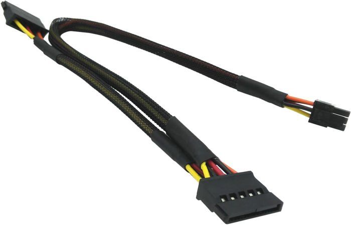 Câble D'alimentation SATA 6 Broches Vers 3 X SATA - Pour Alimentations Seasonic/Antec Spécifiques - Longueur 18,7 Pouces - Pour Mining, Disques Durs - 7
