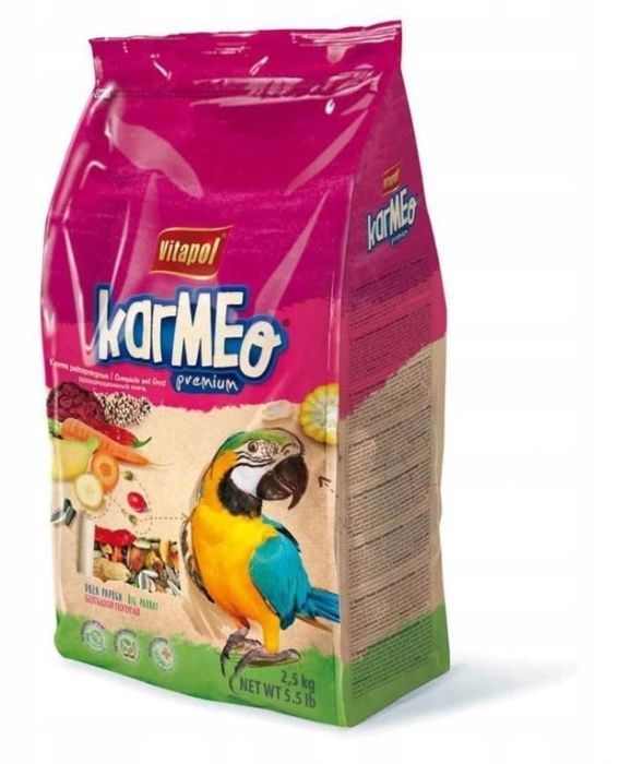 Graines pour Perroquets - Vitapol Visavertis - 25 kg - Fibres 1398% - Protéines 132% - Graisses 147%