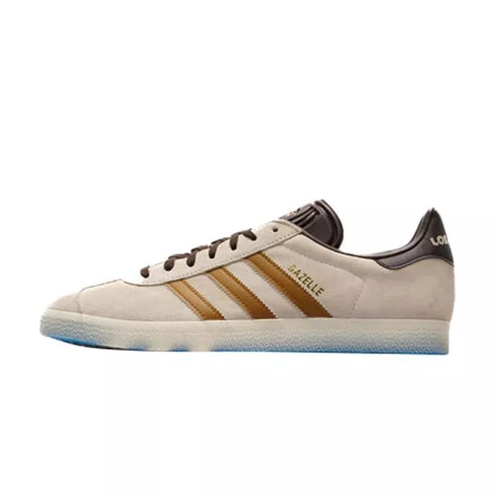 Basket adidas Originals GAZELLE Beige, Marron, Ocre doré