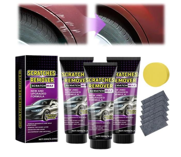 Nano Chiffon Anti-Rayures Voiture 2025 - Kit Réparation Rayures Avec Pâte Et Éponge