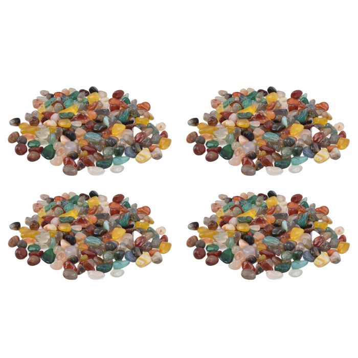 Comparer les prix de 4 Packs Galets Décoratifs Irréguliers Pierre à Croustilles Assorties à Bords Lisses pour Plantes en Pot Aquariums