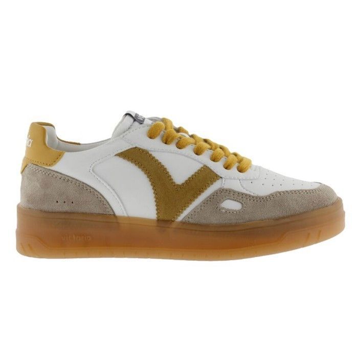 VICTORIA - Baskets 1257125 - blanche et moutarde - Blanc - 36 - Chaussures Femme