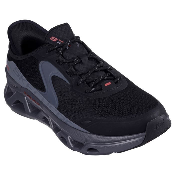Skechers Skechers Glide-Step Altus Baskets Synthétiques Pour Hommes En Noir/Charbon De Bois
