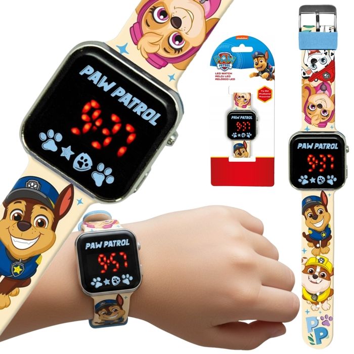 Paw Patrol Montre électronique pour fille MONTRE-BRACELET écran LED pour lapprentissage