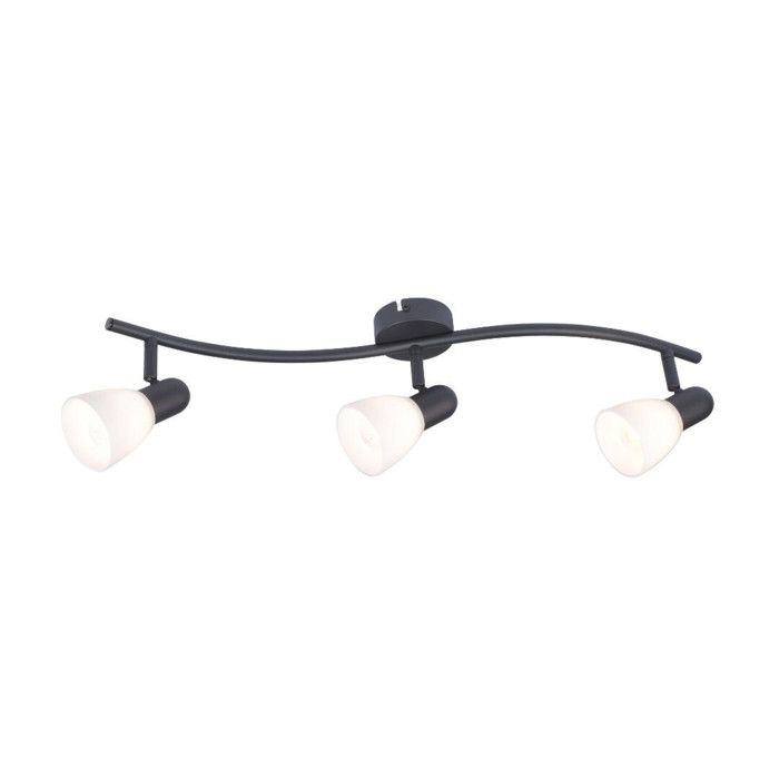 Rabalux plafonnier spot 3x filetage E14 IP20 noir Soma Rabalux plafonnier spot 3x filetage E14 IP20 noir Soma