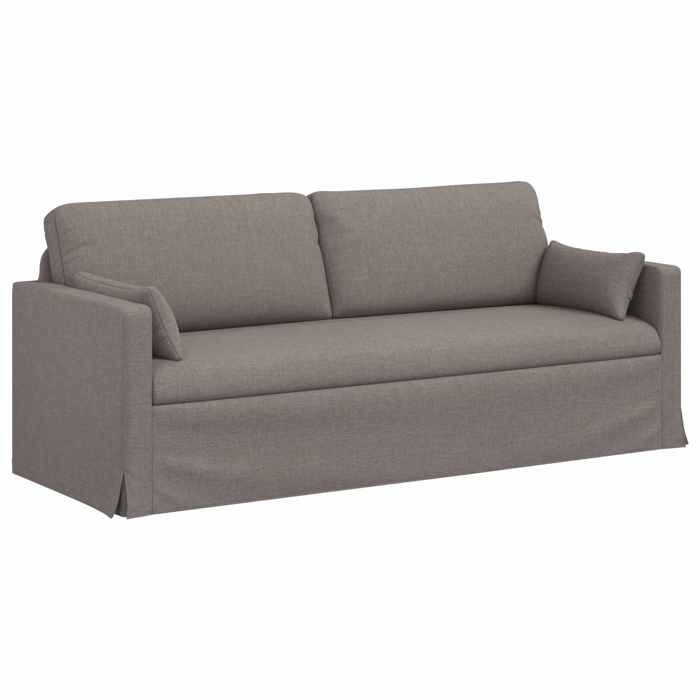 Canapé Taupe 198 x 78 x 80 cm Métал