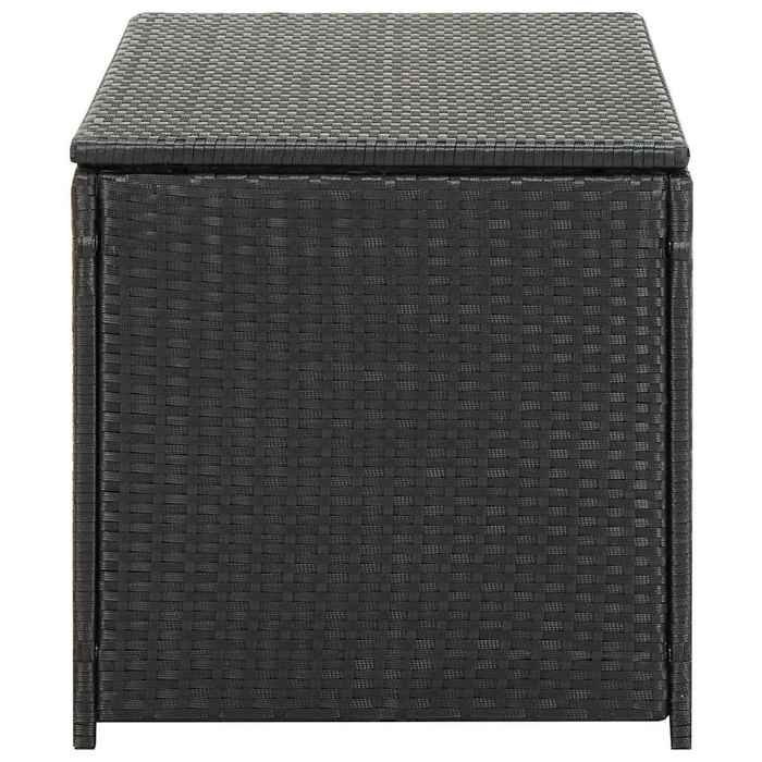Noir Meuble dextérieur/Coffre jardinage - SARAZYJ - Boîte de rangement de jardin - résine tressée 100x50x50cm noir Hot62966854