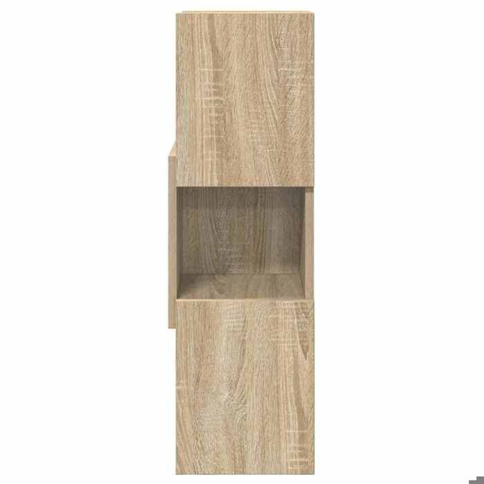 (Vente chaude) Meuble dangle Pour salon - Cabinet de Rangement/Caisson de salon - Chêne Sonoma 255x25x80cm Bois dingénierie - M50