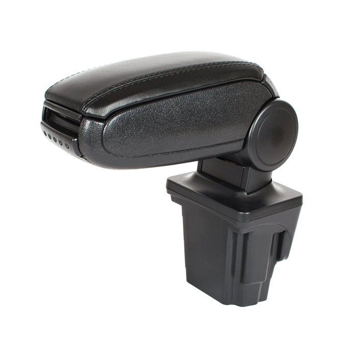 Accoudoir pour Seat Leon II - MODECAR - 2005-2012 - Noir - Cuir synthétique - Réglage de langle dinclinaison