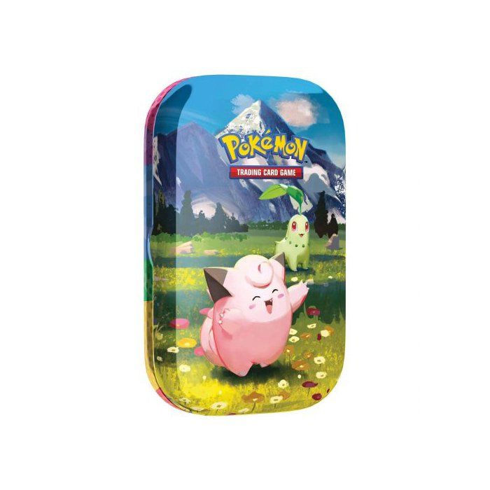 Une Mini-Tin Pokemon Méga Evolution ME2.5 Héros Transcendants : Mélofée et Germignon - Cartes A Collectionner Française