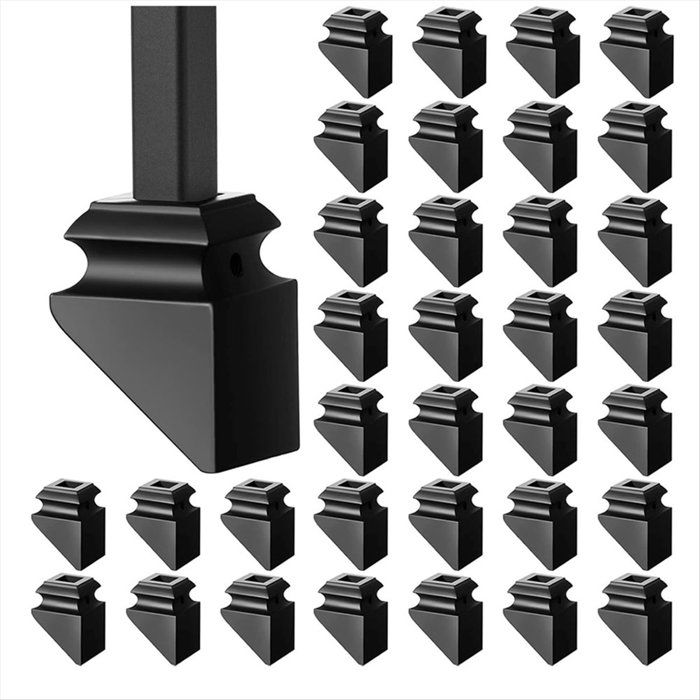 Balustres en Fer Forgé Carrés pour Escaliers Inclinés de 127 cm Lot de 48.