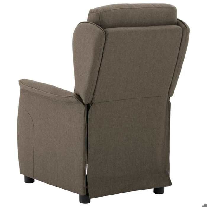 Fauteuil relax - Taupe - Fauteuil inclinable - maximale : 110 kg - Taupe 66.5x94x101.5 cm Polyester F7705