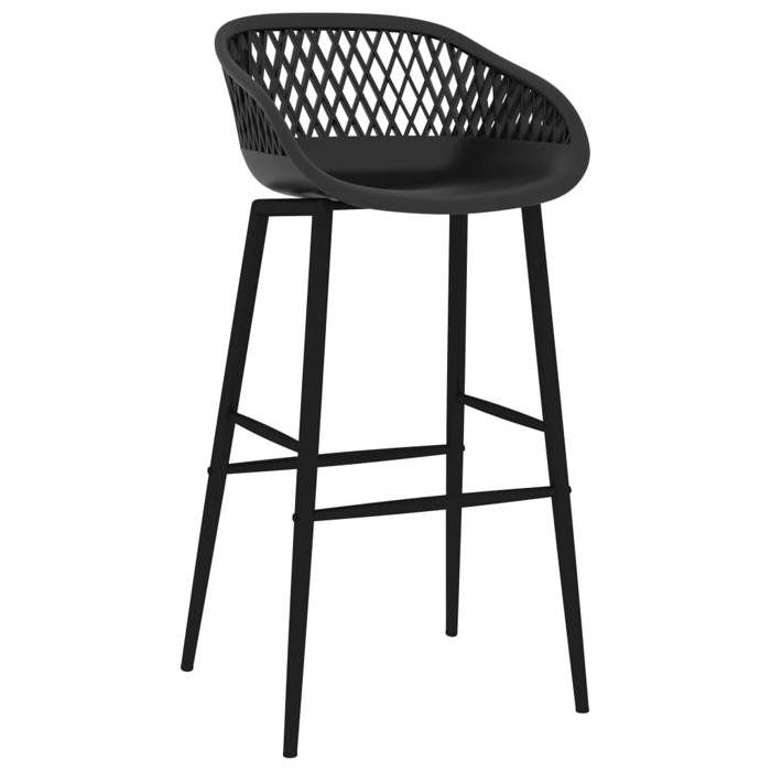 Chaises de cuisine(Set 4） - Noir Chaises de bar - 4 personnes - noir - 48 x 47 5 x 95 5 cm ch22449750