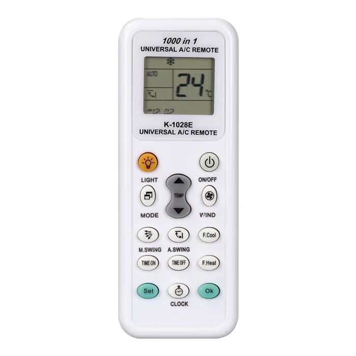 La télécommande universelle pour climatiseur K-1028E est compatible avec des marques telles que LG Samsung Daikin et Mitsubishi.