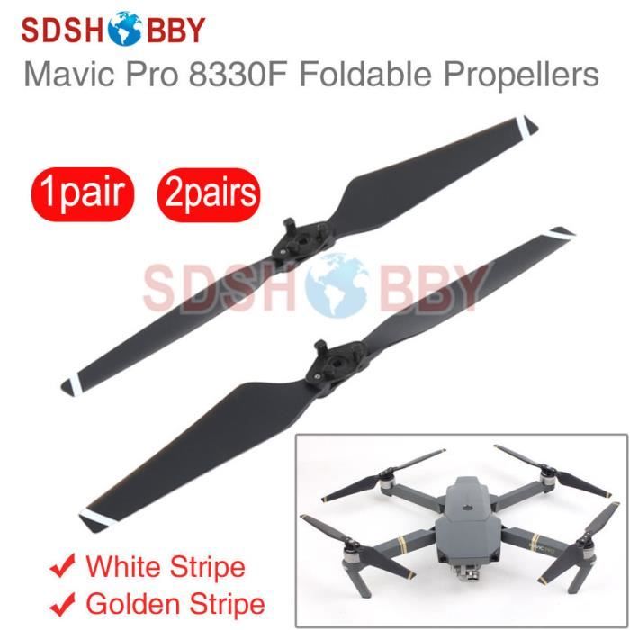 MANGRY Hélice Apta for dji Mavic Pro Drone Accesorio de liberación rápida 8330 8331 Accesorios de Repuesto de Hoja Plegable Accesorios CW CCW (Color : 8331 White Gold