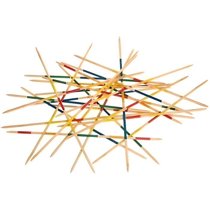 Mikado Géant 80cm - Jeu D'Adresse En Plein Air Pour Jardin, Plage, Famille