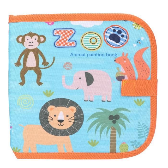 1buycart Portable Bebe Dessin Livre En Tissu Planche De Peinture Effacable Reutilisable Enfant En Bas Age Avec 12 Stylos De Couleur Achat Vente Tableau Enfant Cdiscount