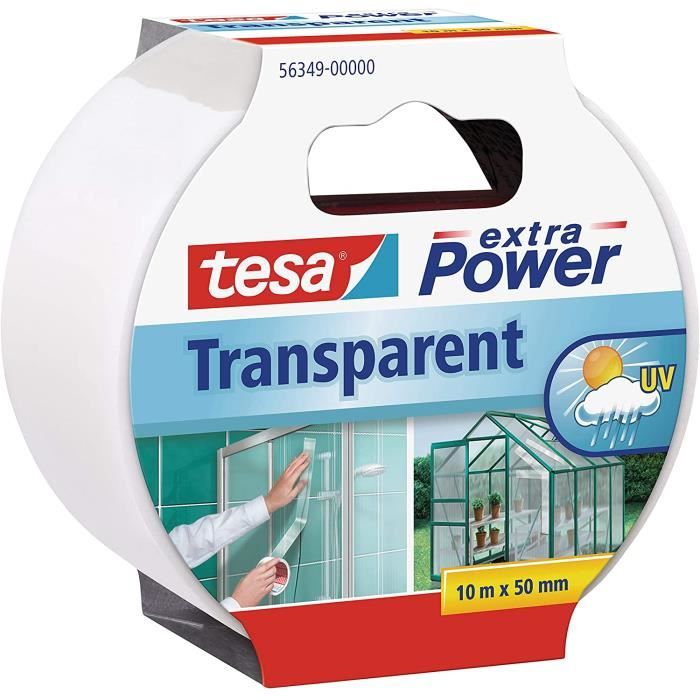 Tesa Extra Power Universal Ruban Adhésif Blanc 25m X 50mm - Ultra Résistant