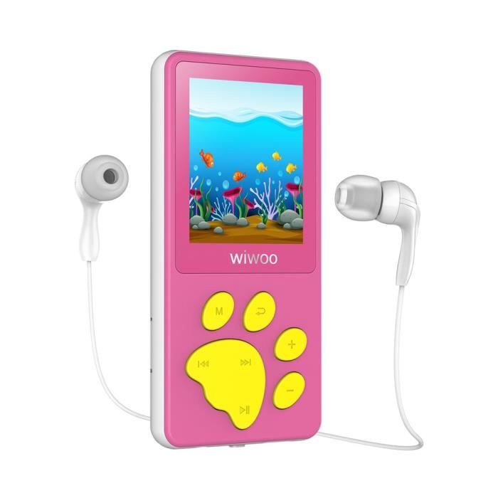 Mini Lecteur MP3 Enfant, Jeux, Minuterie de Sommeil, Enregistreur Vocal, Lecteur MP4 Avec Radio
