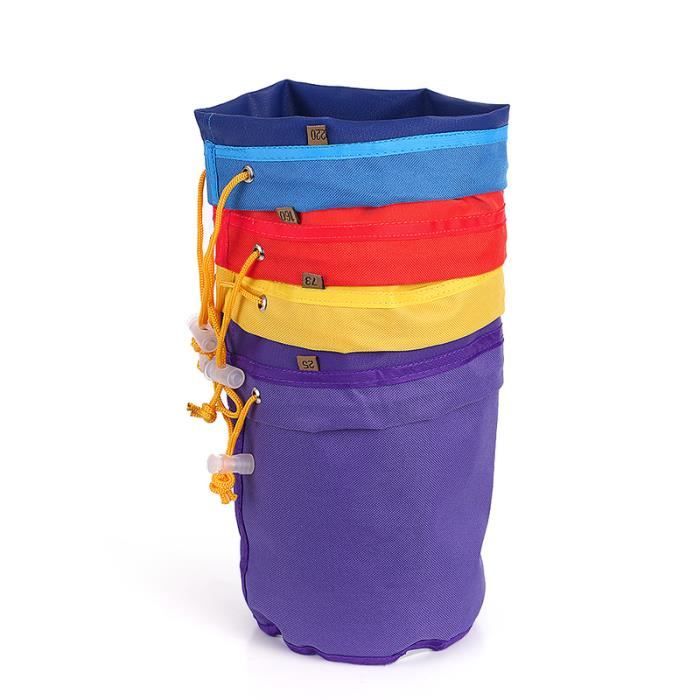 Sac à Lait Végétal Réutilisable - 6 Pièces En Nylon (20x30 Cm) Avec Cordon De Serrage