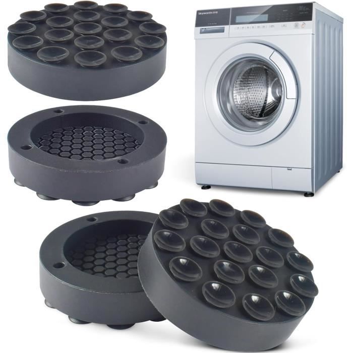Lot De 4 Patins Antidérapants Pour Tapis - Lavables Et Réutilisables - Pour Sols Durs Et Moquettes