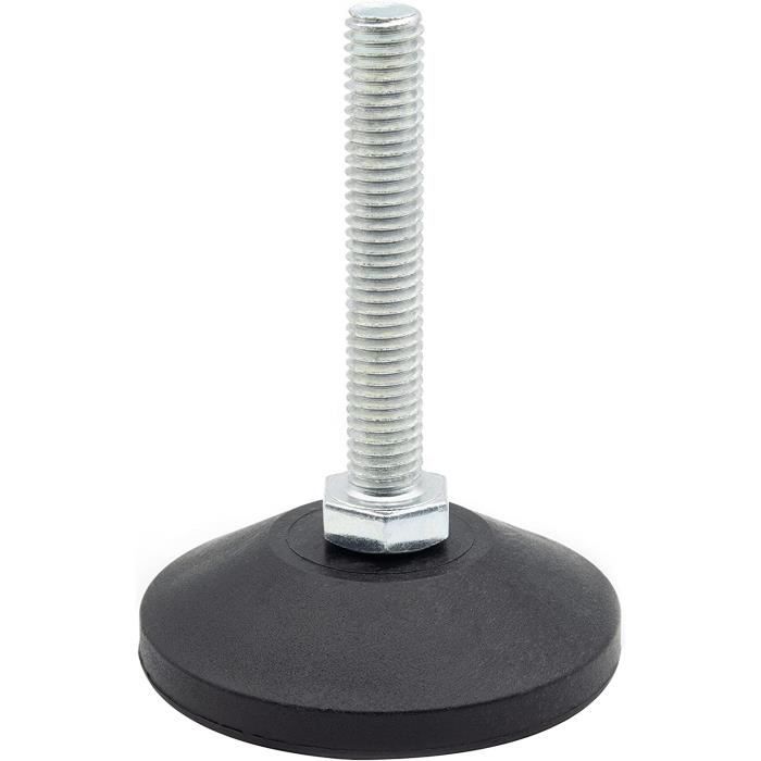 Lot De 24 Pieds De Nivellement Réglables M8 X 25 Mm Avec écrou à Enfoncer Et Tapis En