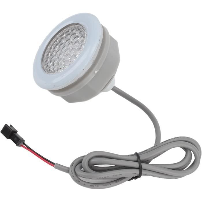 Fydun Lampes de Bassin Lampes de Piscine Lampes de Jardin, Lumière Sous Marine 10W 12V Sous-Marine ImperméAble à L'Eau Pour Spot RGB LED(Coquille Blanche Argentée