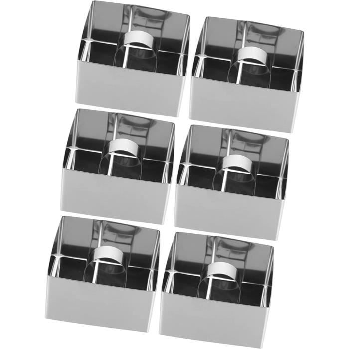 EPIGEIST 2 Pièces Moule Carré Inox Pour Cheesecake Et