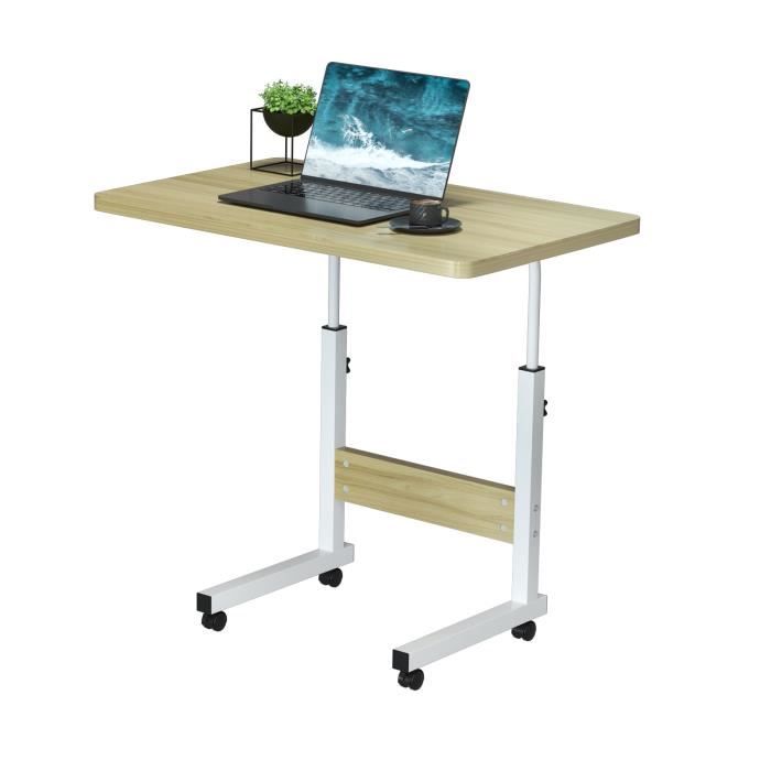 Table de Lit Roulette Canapé pour Ordinateur Portable - LDSZXNE - Hauteur Réglable - 60x40cm