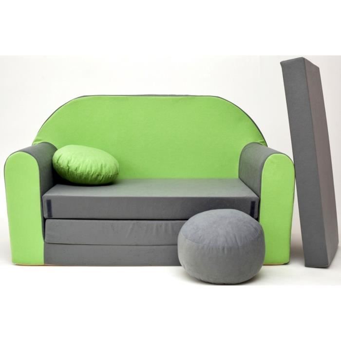 Canape Lit Enfant Convertible Gris Et Vert Cdiscount Puericulture Eveil Bebe Canape Lit Enfant Convertible Gris Et Vert Cdiscount Puericulture Eveil Bebe