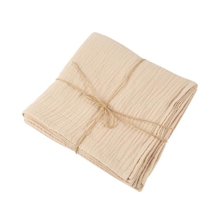 10 serviettes en tissu de couleur 40 x 40 cm