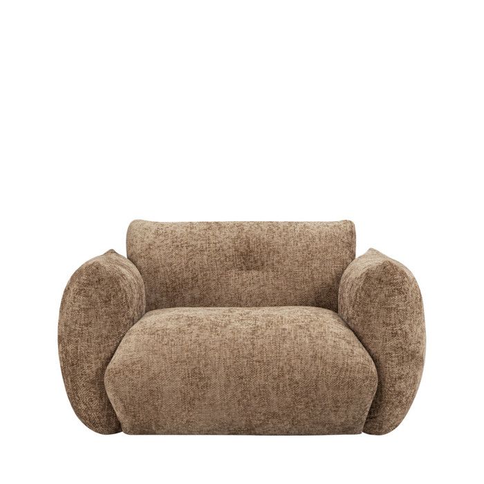 Bocca - Fauteuil en tissu à dossier capitonné - Bronze Bocca - Fauteuil en tissu à dossier capitonné - Bronze