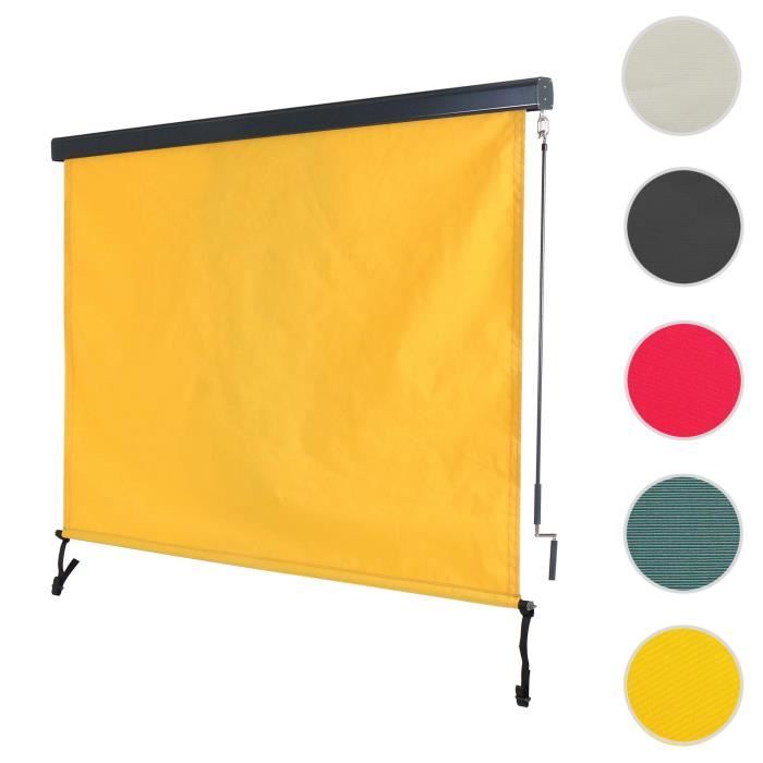 Store vertical HWC-F42 store vertical tissu protection UV 50 ~ 250x180cm jaune