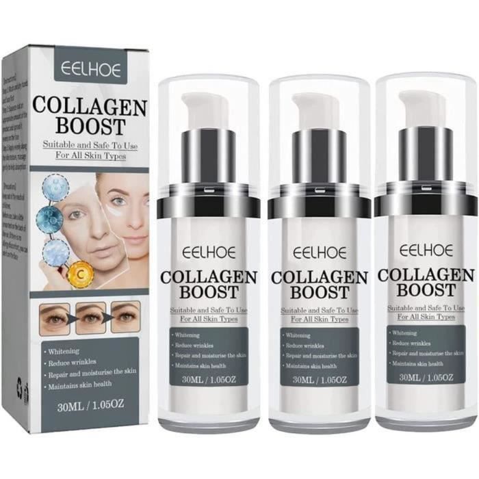 3 Pièces Collagène Boost Sérum Antiâge Crème Antirides Femmes