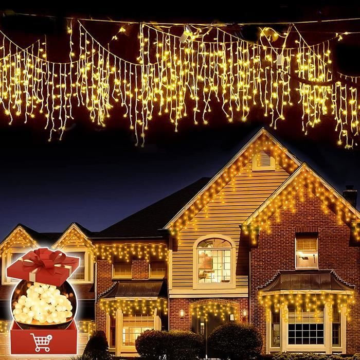 Guirlande Noel Exterieur, Guirlande Exterieur Noel 10M + 5M, Guirlande